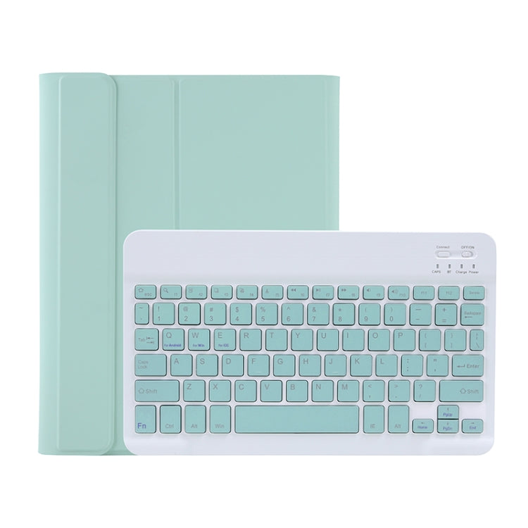 C-098B Candy Color Skin Feel Texture Bluetooth Keyboard Leather Case with Pen Holder For iPad Air 4 10.9 2020 / Air 5 10.9 2022 (Light Green) - For iPad Air by PMC TechLife | Online Shopping South Africa | PMC TechLife