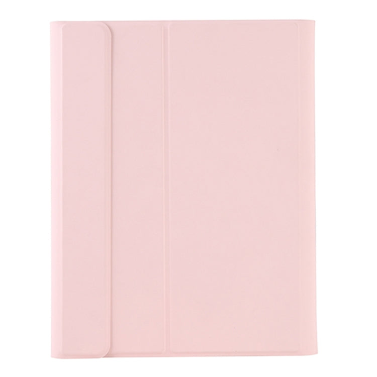 T098B Candy Color Skin Feel Texture Bluetooth Keyboard Leather Case with Pen Holder For iPad Air 11 2024 / 2025 / Air 4 10.9 2020 / Air 5 10.9 2022 (Pink) - For iPad Air by PMC TechLife | Online Shopping South Africa | PMC TechLife | Buy Now Pay Later Mobicred