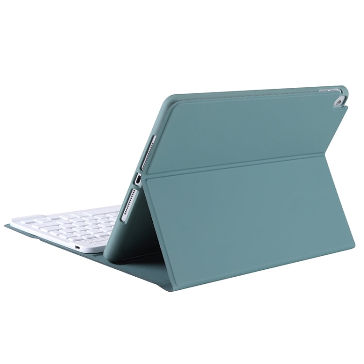 T098B Candy Color Skin Feel Texture Bluetooth Keyboard Leather Case with Pen Holder For iPad Air 4 10.9 2020 / Air 5 10.9 2022 (Dark Green) - For iPad Air by PMC TechLife | Online Shopping South Africa | PMC TechLife
