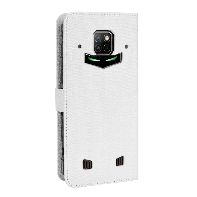 For Doogee S88 Pro / S88 Plus Diamond Texture Leather Phone Case(White) - Doogee Cases by PMC TechLife | Online Shopping South Africa | PMC TechLife | Buy Now Pay Later Mobicred