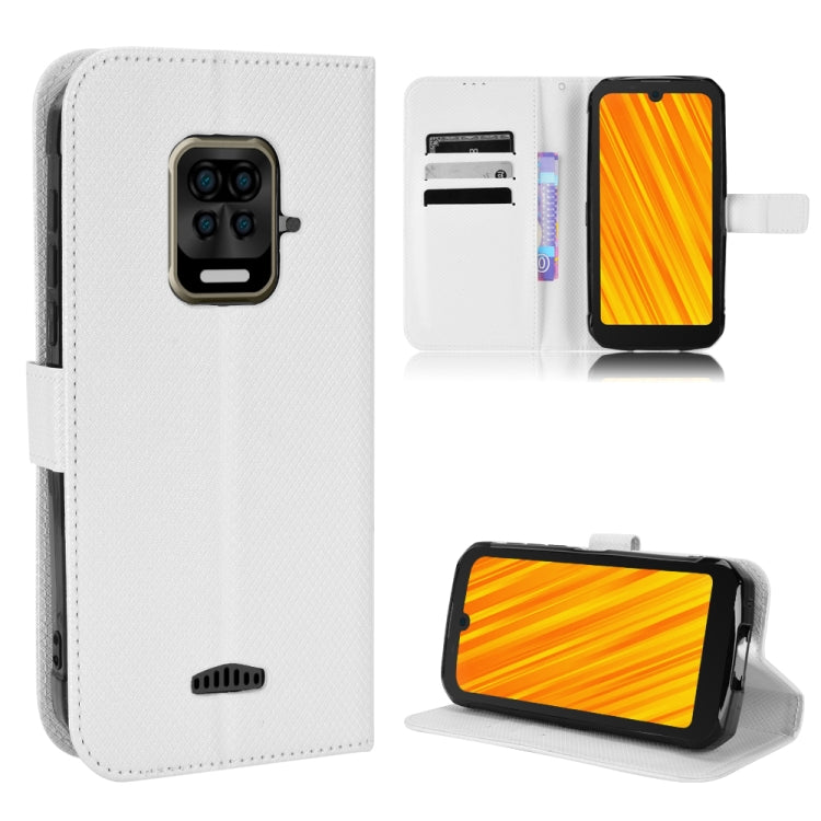 For Doogee S59 / S59 Pro Diamond Texture Leather Phone Case(White) - free shipping - PMC TechLife - Order now!