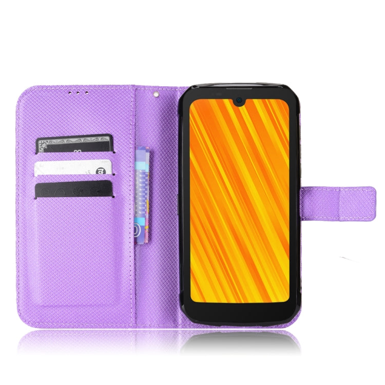 For Doogee S59 / S59 Pro Diamond Texture Leather Phone Case(Purple) - Doogee Cases by PMC TechLife | Online Shopping South Africa | PMC TechLife | Buy Now Pay Later Mobicred