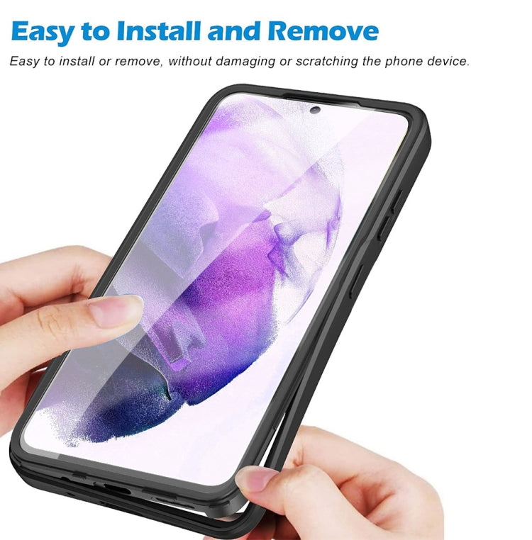 For Samsung Galaxy S22 5G Acrylic + TPU 360 Degrees Full Coverage Shockproof Phone Case(Purple) - Galaxy S22 5G Cases by PMC TechLife | Online Shopping South Africa | PMC TechLife