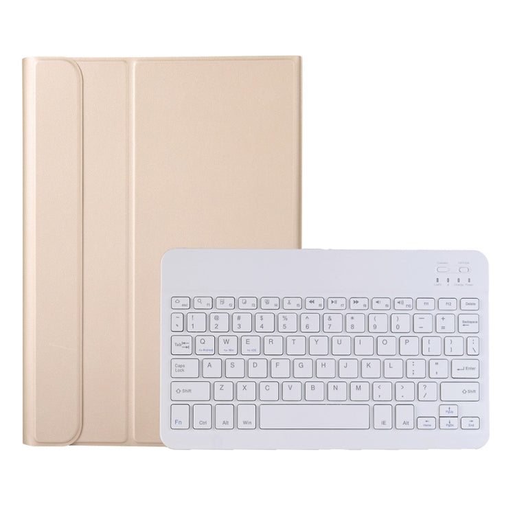 AK16 Lambskin Texture Bluetooth Keyboard Leather Case For Lenovo Tab 6 5G 10.3 inch(Gold) - Lenovo Keyboard by PMC TechLife | Online Shopping South Africa | PMC TechLife