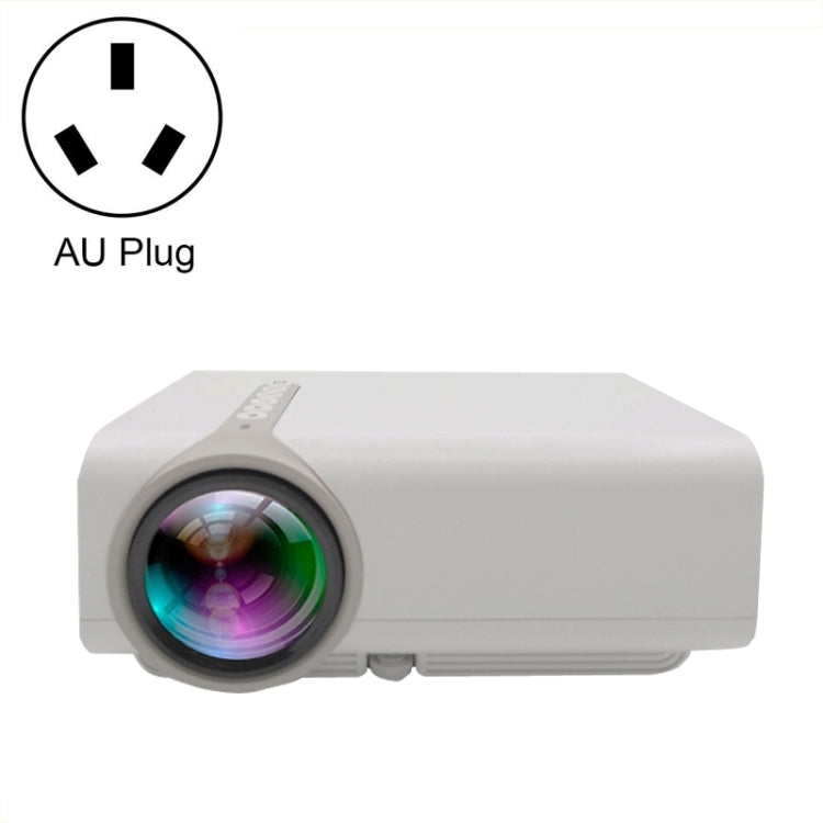 YG530 LED Small 1080P Wireless Screen Mirroring Projector, Power Plug:AU Plug(White) - LED Projector by PMC TechLife | Online Shopping South Africa | PMC TechLife | Buy Now Pay Later Mobicred