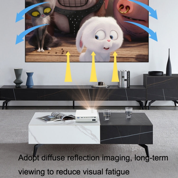 YG530 LED Small 1080P Wireless Screen Mirroring Projector, Power Plug:AU Plug(White) - LED Projector by PMC TechLife | Online Shopping South Africa | PMC TechLife | Buy Now Pay Later Mobicred