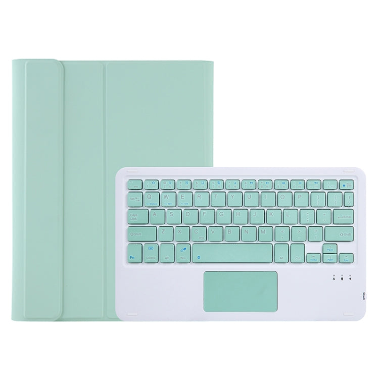 A08-A Candy Color Bluetooth Keyboard Leather Case with Touchpad For Samsung Galaxy Tab A8 2021 SM-X205 / SM-X200(Light Green) - Samsung Keyboard by PMC TechLife | Online Shopping South Africa | PMC TechLife