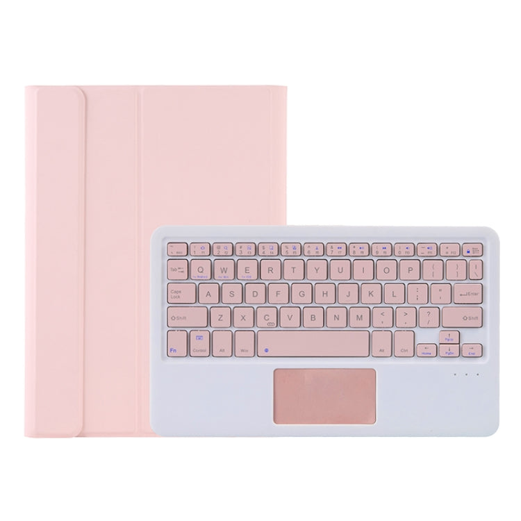 A08B-A Candy Color Bluetooth Keyboard Leather Case with Pen Slot & Touchpad For Samsung Galaxy Tab A8 2021 SM-X205 / SM-X200(Pink) - Samsung Keyboard by PMC TechLife | Online Shopping South Africa | PMC TechLife