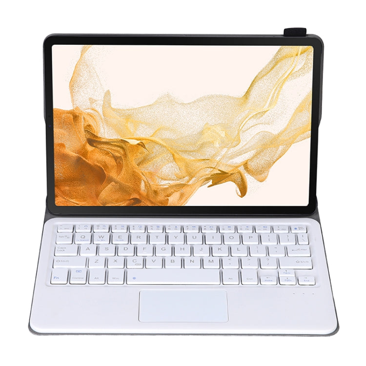 A700-A Ultra-thin Bluetooth Keyboard Leather Case with Touchpad For Samsung Galaxy Tab S8 11 inch SM-X700 / SM-X706(Rose Gold) - Samsung Keyboard by PMC TechLife | Online Shopping South Africa | PMC TechLife