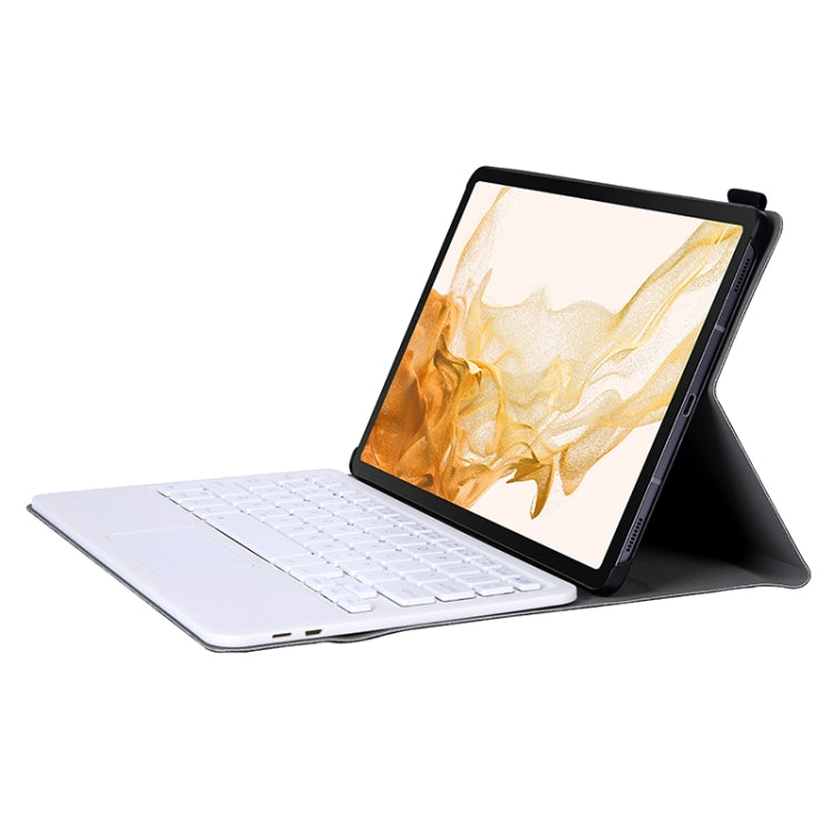A700-A Ultra-thin Bluetooth Keyboard Leather Case with Touchpad For Samsung Galaxy Tab S8 11 inch SM-X700 / SM-X706(Rose Gold) - Samsung Keyboard by PMC TechLife | Online Shopping South Africa | PMC TechLife