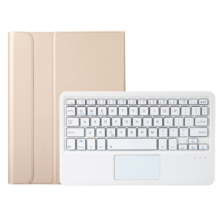 A700B-A Bluetooth Keyboard Leather Case with Pen Slot & Touchpad For Samsung Galaxy Tab S8 11 inch SM-X700 / SM-X706(Gold) - Samsung Keyboard by PMC TechLife | Online Shopping South Africa | PMC TechLife
