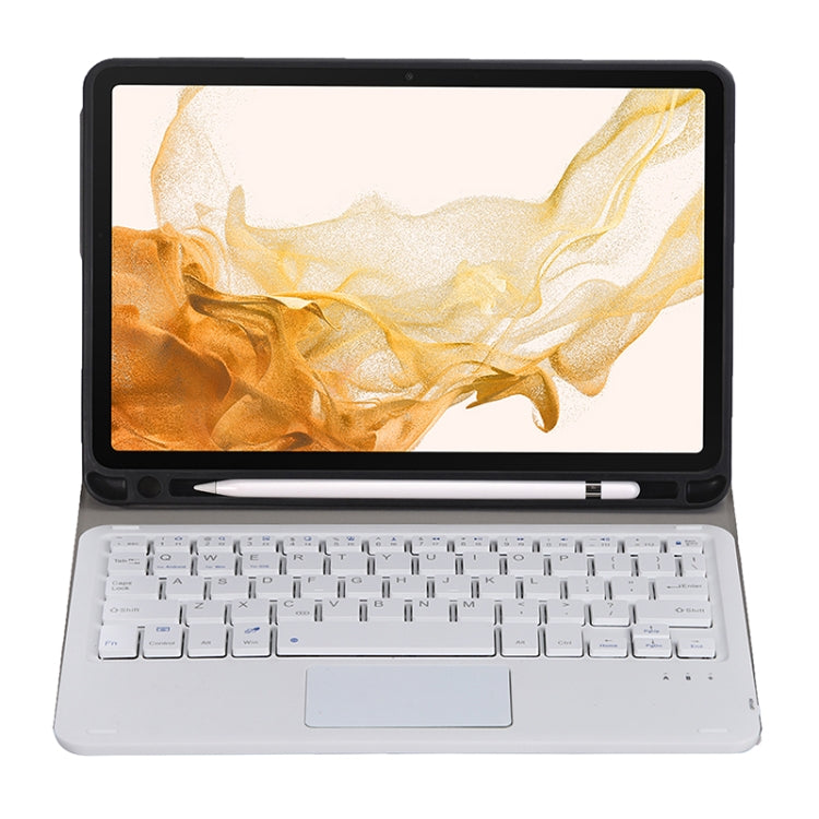 A700B-A Bluetooth Keyboard Leather Case with Pen Slot & Touchpad For Samsung Galaxy Tab S8 11 inch SM-X700 / SM-X706(Gold) - Samsung Keyboard by PMC TechLife | Online Shopping South Africa | PMC TechLife