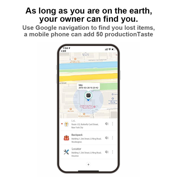 Findmy Tag Square Smart Bluetooth Anti- lost Alarm Locator Tracker(White) - Anti-lost Alarm by PMc TechLife | Online Shopping South Africa | PMc TechLife | Buy Now Pay Later Mobicred