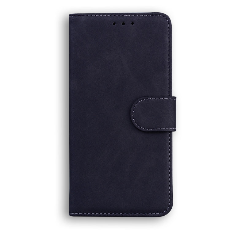 For Blackview A60 Skin Feel Pure Color Flip Leather Phone Case(Black) - More Brand by PMC TechLife | Online Shopping South Africa | PMC TechLife