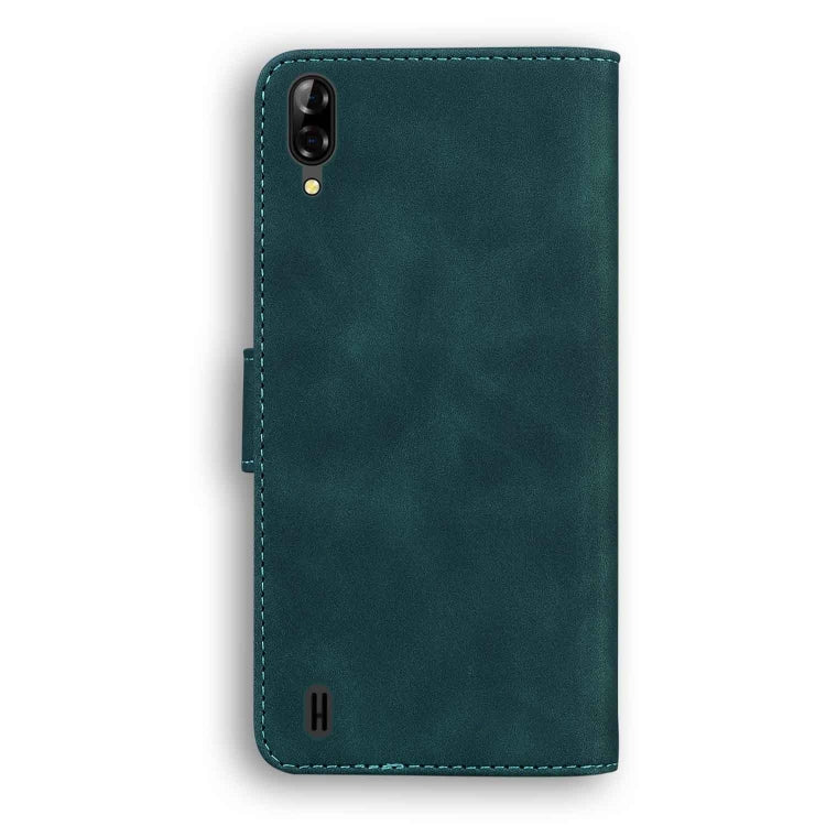 For Blackview A60 Skin Feel Pure Color Flip Leather Phone Case(Green) - More Brand by PMC TechLife | Online Shopping South Africa | PMC TechLife | Buy Now Pay Later Mobicred