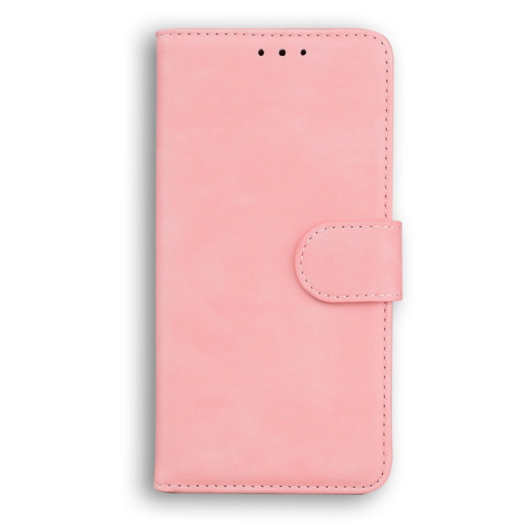 For Blackview A60 Pro Skin Feel Pure Color Flip Leather Phone Case(Pink) - More Brand by PMC TechLife | Online Shopping South Africa | PMC TechLife | Buy Now Pay Later Mobicred
