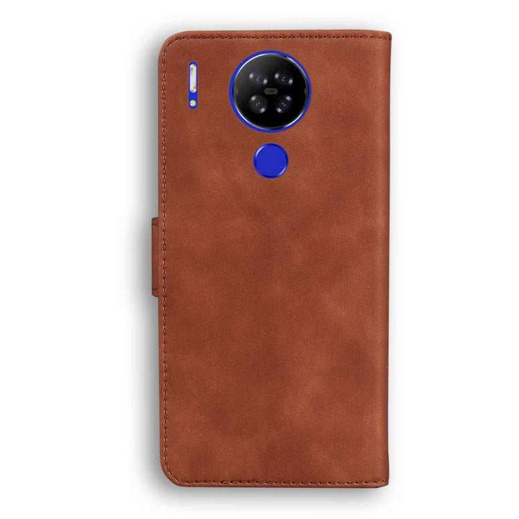 For Blackview A80 Skin Feel Pure Color Flip Leather Phone Case(Brown) - More Brand by PMC TechLife | Online Shopping South Africa | PMC TechLife | Buy Now Pay Later Mobicred