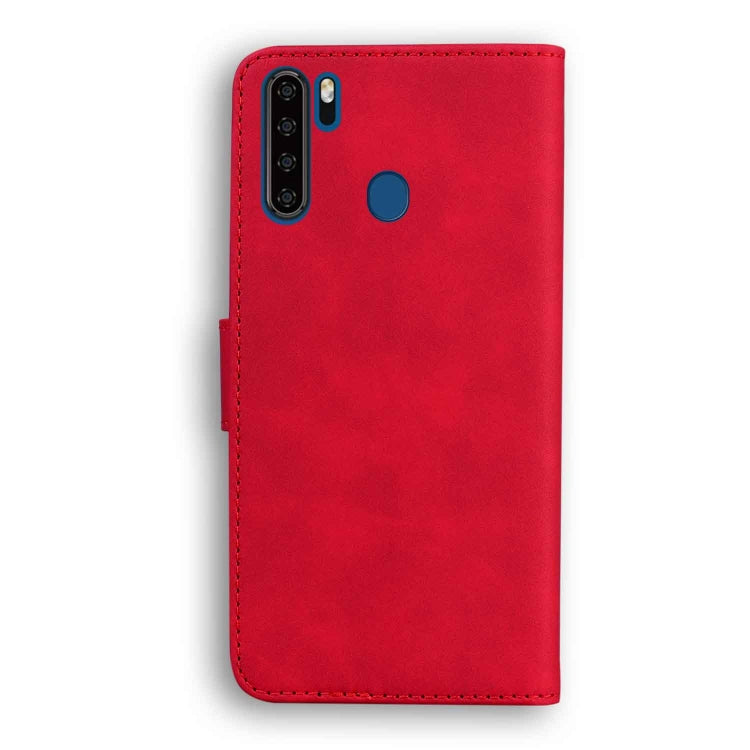 For Blackview A80 Pro Skin Feel Pure Color Flip Leather Phone Case(Red) - More Brand by PMC TechLife | Online Shopping South Africa | PMC TechLife | Buy Now Pay Later Mobicred