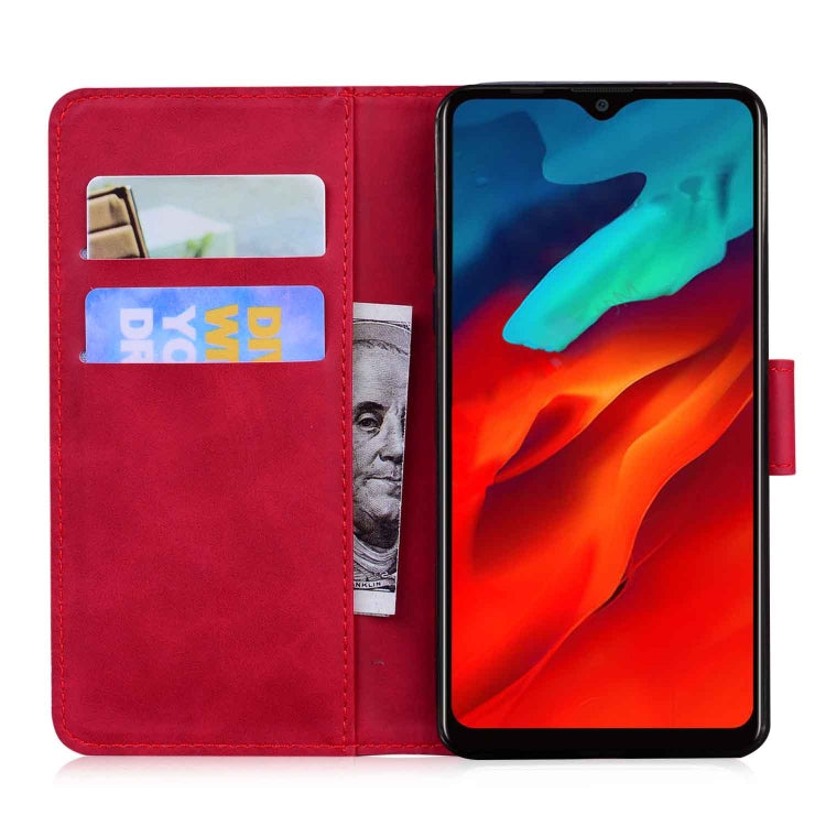 For Blackview A80 Pro Skin Feel Pure Color Flip Leather Phone Case(Red) - More Brand by PMC TechLife | Online Shopping South Africa | PMC TechLife | Buy Now Pay Later Mobicred