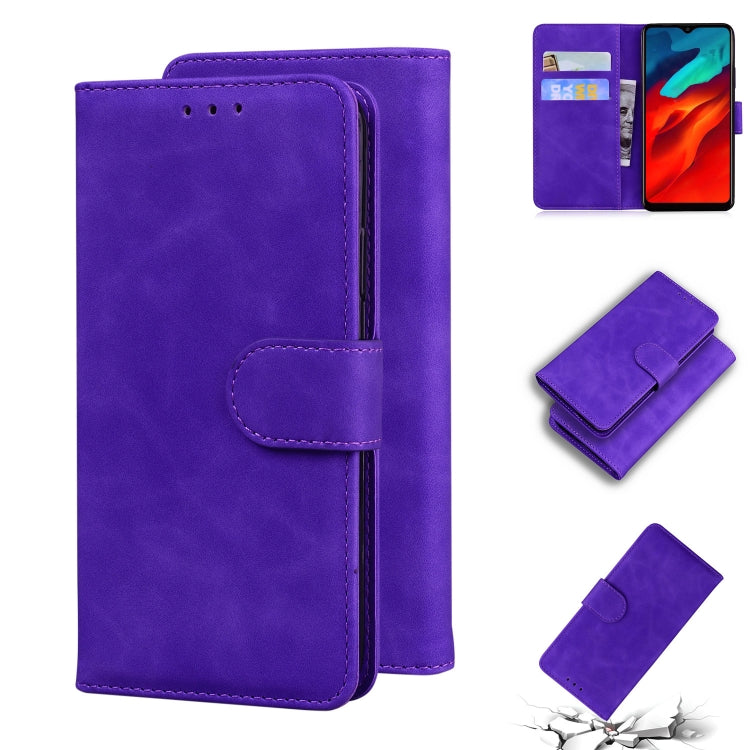 For Blackview A80 Pro Skin Feel Pure Color Flip Leather Phone Case(Purple) - free shipping - PMC TechLife - Order now!