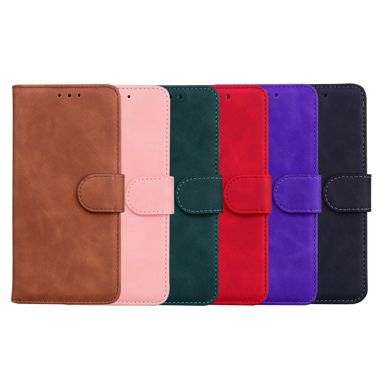 For Blackview A80 Pro Skin Feel Pure Color Flip Leather Phone Case(Black) - More Brand by PMC TechLife | Online Shopping South Africa | PMC TechLife