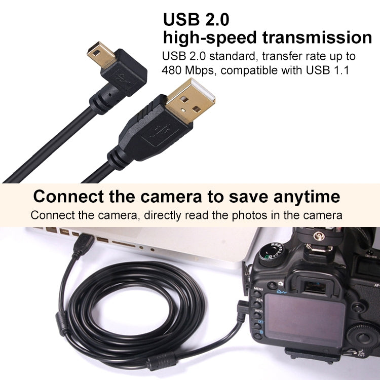 15m Elbow Mini 5 Pin to USB 2.0 Camera Extension Data Cable -  by PMC TechLife | Online Shopping South Africa | PMC TechLife | Buy Now Pay Later Mobicred