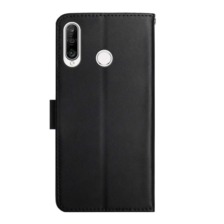 For Huawei P30 Lite Genuine Leather Fingerprint-proof Horizontal Flip Phone Case(Black) - Huawei Cases by PMC TechLife | Online Shopping South Africa | PMC TechLife | Buy Now Pay Later Mobicred