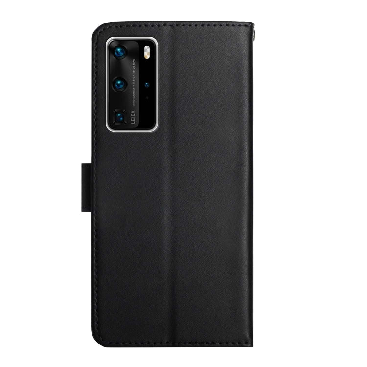 For Huawei P40 Pro Genuine Leather Fingerprint-proof Horizontal Flip Phone Case(Black) - Huawei Cases by PMC TechLife | Online Shopping South Africa | PMC TechLife | Buy Now Pay Later Mobicred