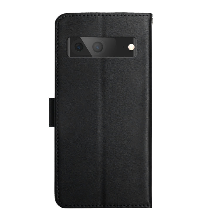 For Google Pixel 7 Genuine Leather Fingerprint-proof Horizontal Flip Phone Case(Black) - Google Cases by PMC TechLife | Online Shopping South Africa | PMC TechLife | Buy Now Pay Later Mobicred