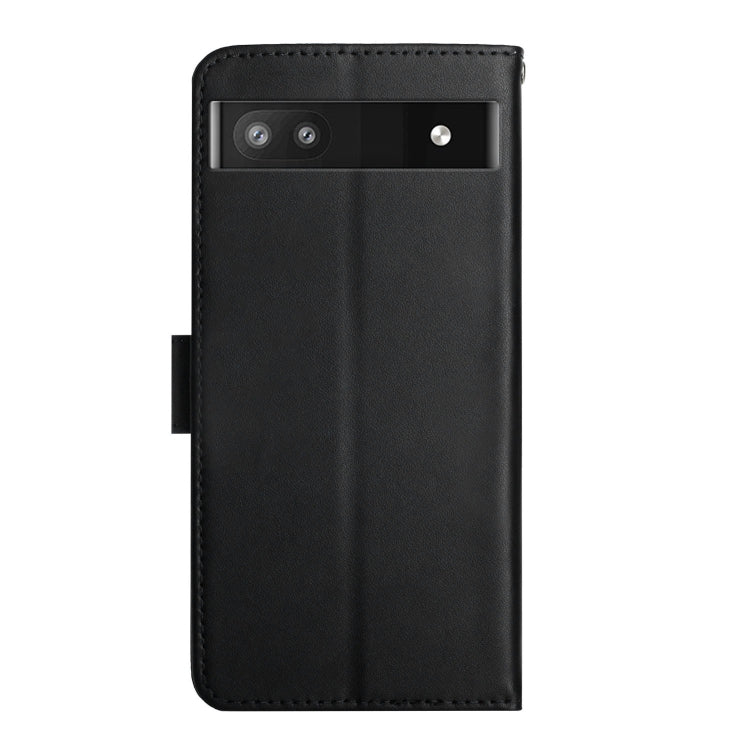 For Google Pixel 6a Genuine Leather Fingerprint-proof Horizontal Flip Phone Case(Black) - Google Cases by PMC TechLife | Online Shopping South Africa | PMC TechLife