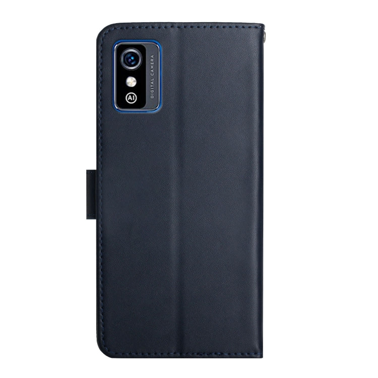 For ZTE Blade L9 Genuine Leather Fingerprint-proof Horizontal Flip Phone Case(Blue) - ZTE Cases by PMC TechLife | Online Shopping South Africa | PMC TechLife | Buy Now Pay Later Mobicred