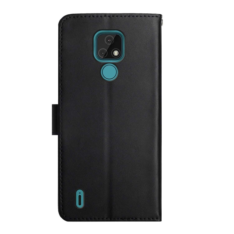 For Motorola Moto E7 Genuine Leather Fingerprint-proof Horizontal Flip Phone Case(Black) - Motorola Cases by PMC TechLife | Online Shopping South Africa | PMC TechLife | Buy Now Pay Later Mobicred