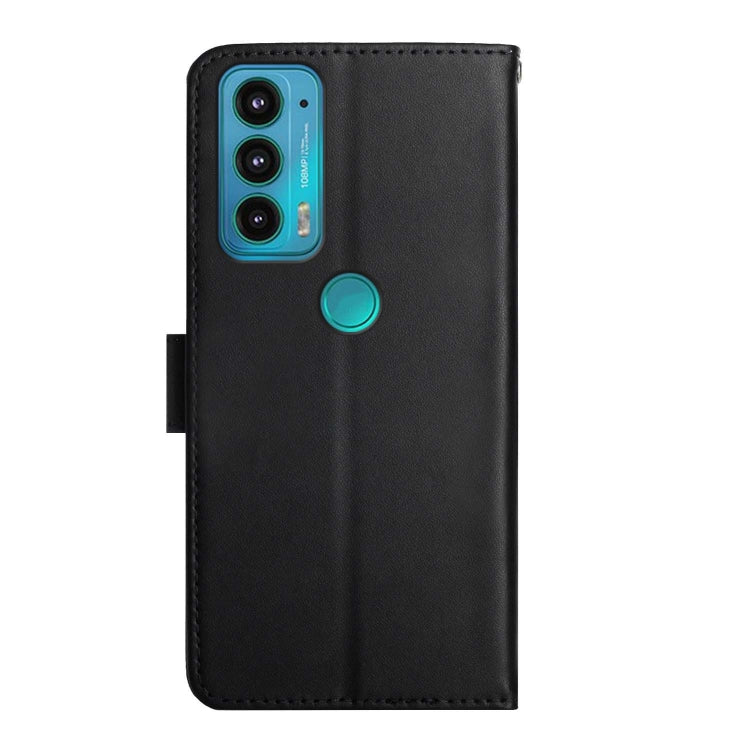 For Motorola Moto Edge 20 Genuine Leather Fingerprint-proof Horizontal Flip Phone Case(Black) - Motorola Cases by PMC TechLife | Online Shopping South Africa | PMC TechLife | Buy Now Pay Later Mobicred