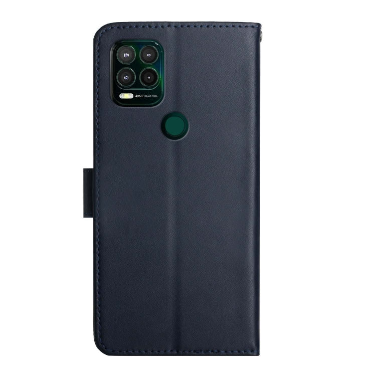 For Motorola Moto G Stylus 5G Genuine Leather Fingerprint-proof Horizontal Flip Phone Case(Blue) - Motorola Cases by PMC TechLife | Online Shopping South Africa | PMC TechLife | Buy Now Pay Later Mobicred