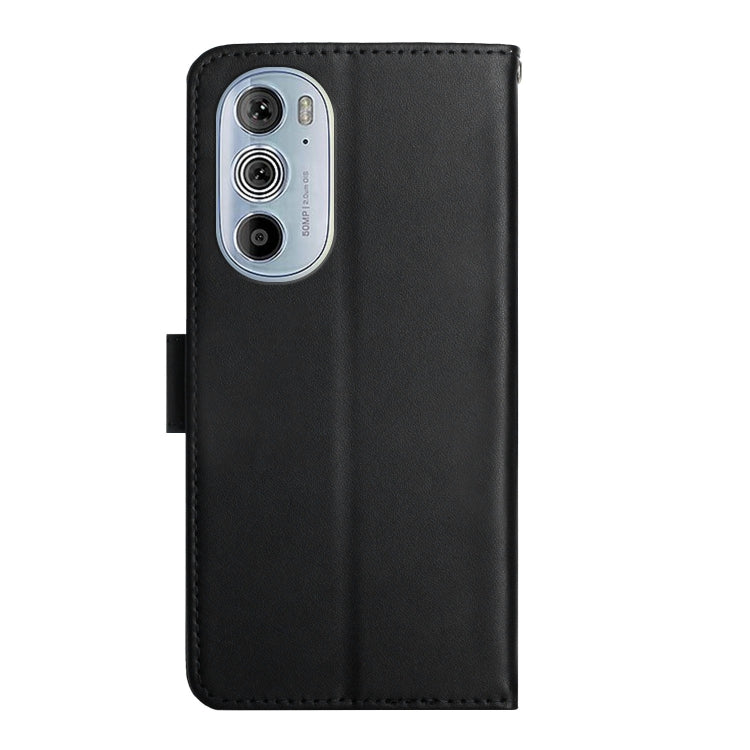 For Motorola Edge 30 Pro Genuine Leather Fingerprint-proof Horizontal Flip Phone Case(Black) - Motorola Cases by PMC TechLife | Online Shopping South Africa | PMC TechLife | Buy Now Pay Later Mobicred