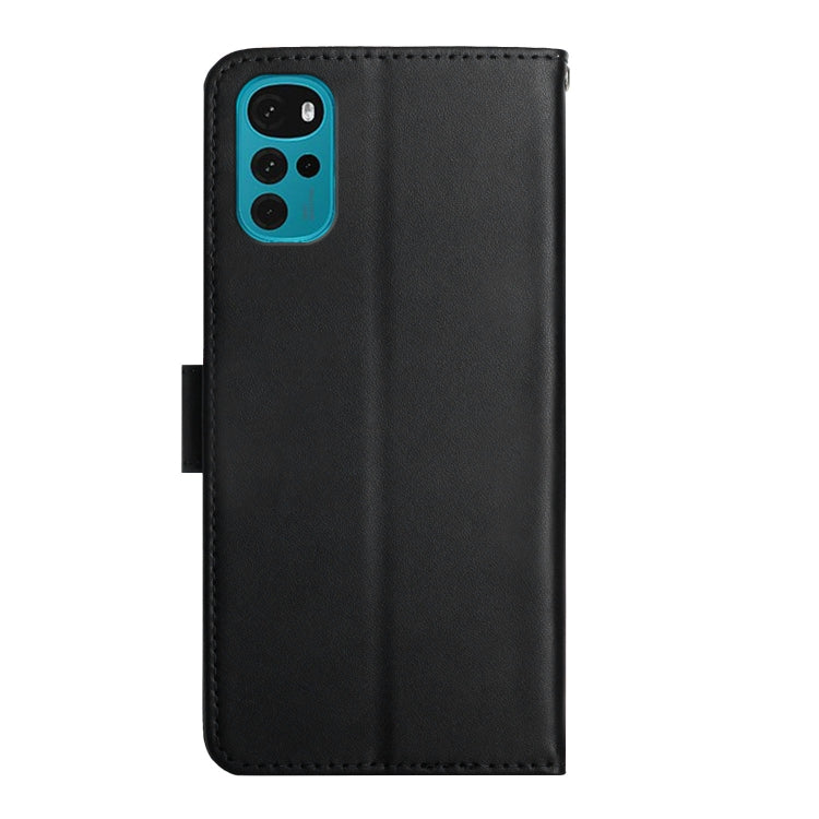 For Motorola Moto G22 Genuine Leather Fingerprint-proof Horizontal Flip Phone Case(Black) - Motorola Cases by PMC TechLife | Online Shopping South Africa | PMC TechLife | Buy Now Pay Later Mobicred