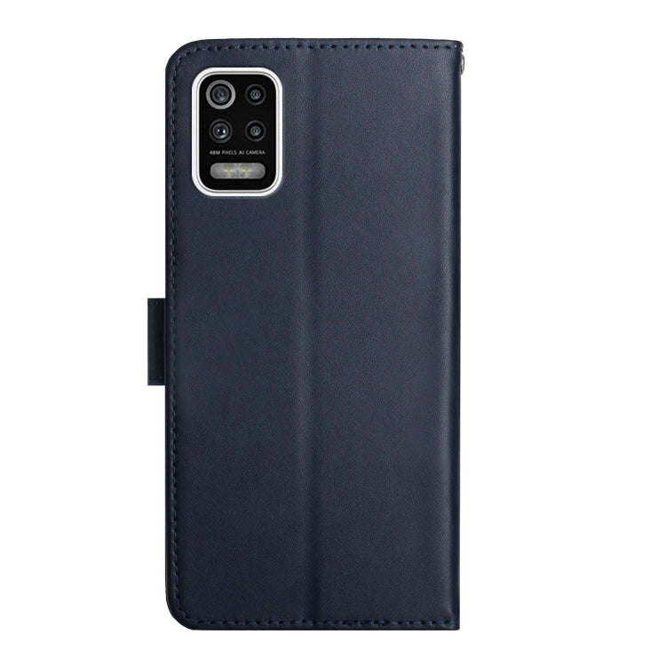 For LG K52 Genuine Leather Fingerprint-proof Flip Phone Case(Blue) - free shipping - PMC TechLife - Order now!