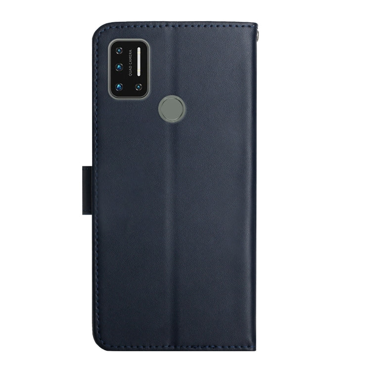 For UMIDIGI A7 Pro Genuine Leather Fingerprint-proof Flip Phone Case(Blue) - More Brand by PMC TechLife | Online Shopping South Africa | PMC TechLife | Buy Now Pay Later Mobicred