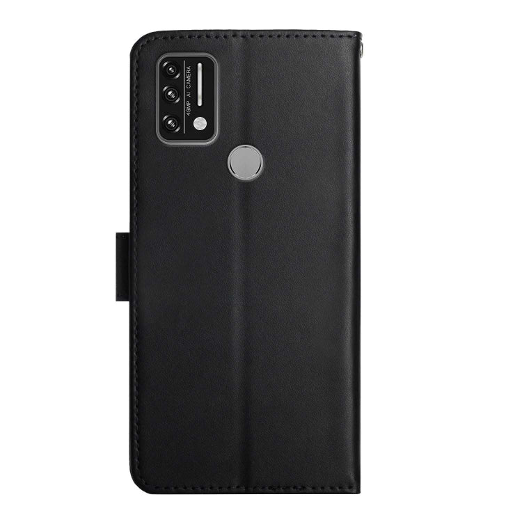 For UMIDIGI A9 Genuine Leather Fingerprint-proof Flip Phone Case(Black) - More Brand by PMC TechLife | Online Shopping South Africa | PMC TechLife | Buy Now Pay Later Mobicred