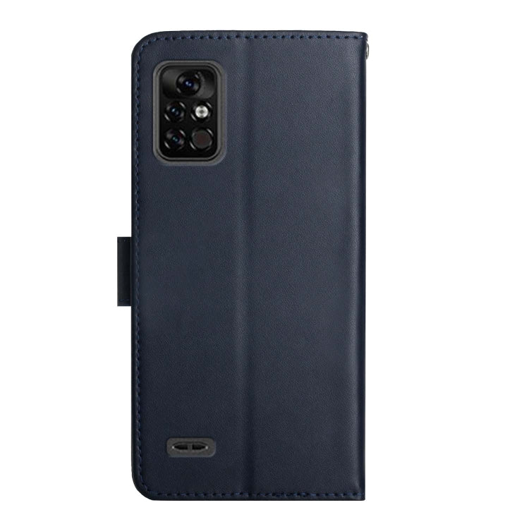 For UMIDIGI BISON Pro Genuine Leather Fingerprint-proof Flip Phone Case(Blue) - More Brand by PMC TechLife | Online Shopping South Africa | PMC TechLife | Buy Now Pay Later Mobicred