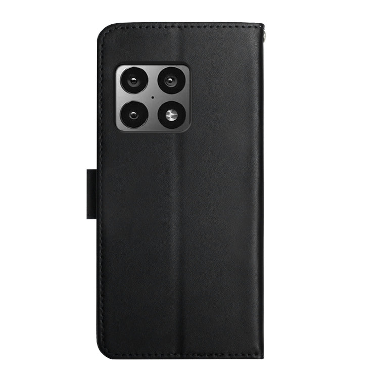 For OnePlus 10 Pro Genuine Leather Fingerprint-proof Horizontal Flip Phone Case(Black) - OnePlus Cases by PMC TechLife | Online Shopping South Africa | PMC TechLife | Buy Now Pay Later Mobicred