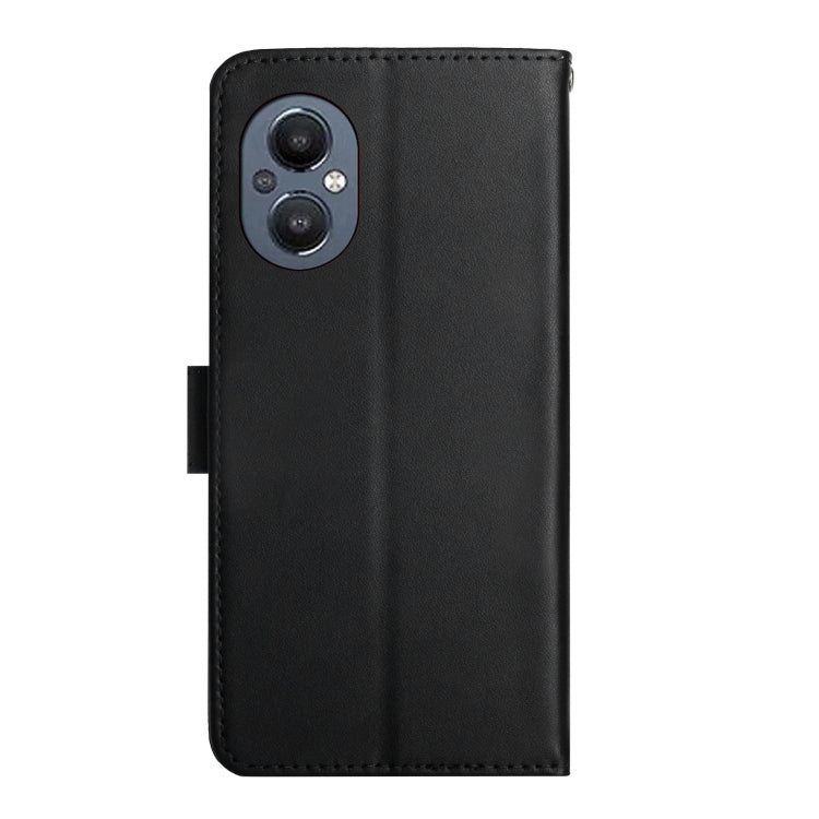For OnePlus Nord N20 5G Genuine Leather Fingerprint-proof Horizontal Flip Phone Case(Black) - OnePlus Cases by PMC TechLife | Online Shopping South Africa | PMC TechLife | Buy Now Pay Later Mobicred