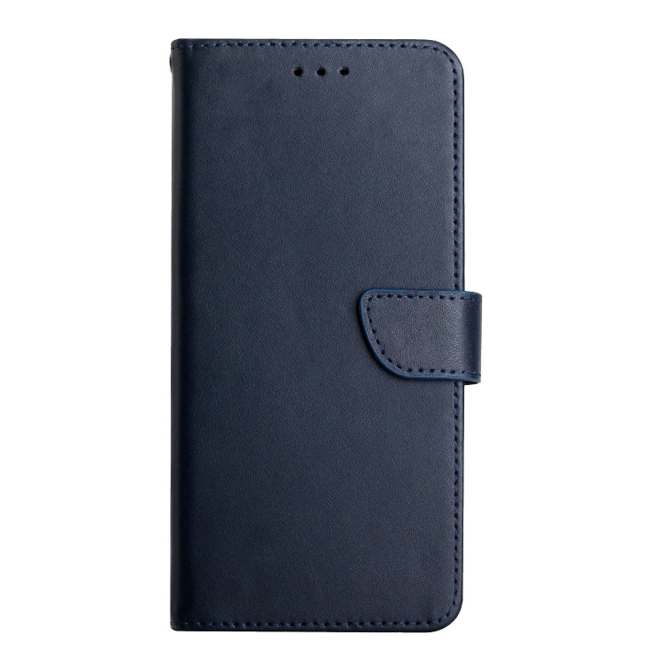 For OnePlus 9 Genuine Leather Fingerprint-proof Horizontal Flip Phone Case(Blue) - OnePlus Cases by PMC TechLife | Online Shopping South Africa | PMC TechLife | Buy Now Pay Later Mobicred