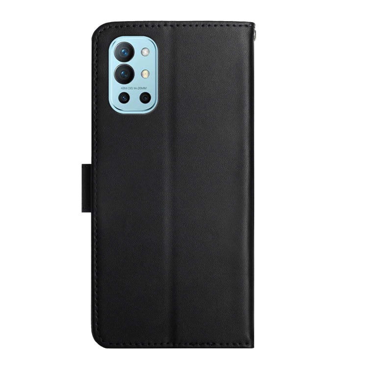 For OnePlus 9R Genuine Leather Fingerprint-proof Horizontal Flip Phone Case(Black) - OnePlus Cases by PMC TechLife | Online Shopping South Africa | PMC TechLife | Buy Now Pay Later Mobicred