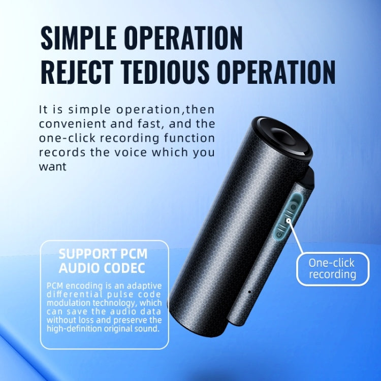 Q76 Smart HD Noise Reduction Voice Control Strong Magnetic Recording Pen, Capacity:32GB(Black) - Recording Pen by PMC TechLife | Online Shopping South Africa | PMC TechLife