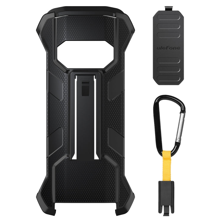 For Ulefone Power Armor 15 Ulefone Back Clip Phone Case with Carabiner (Black) - Ulefone Cases by Ulefone | Online Shopping South Africa | PMC TechLife | Buy Now Pay Later Mobicred