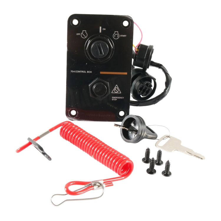 Outboard / Yacht Single Engine Key Switch Panel Kit for Yamaha 704-82570-08-00 - Marine Accessories & Parts by PMC TechLife | Online Shopping South Africa | PMC TechLife | Buy Now Pay Later Mobicred