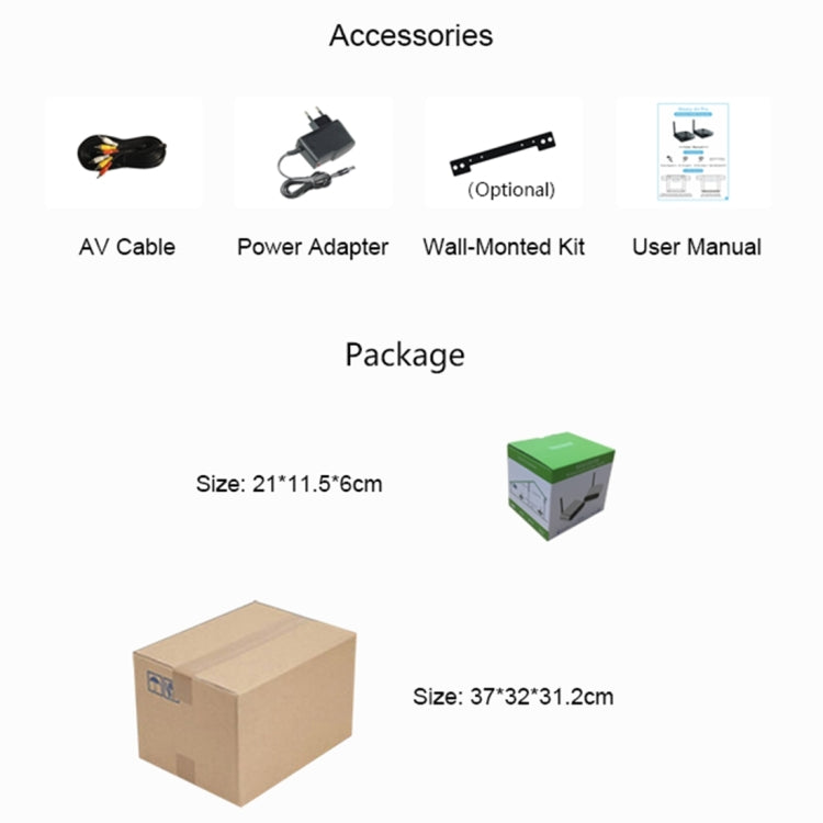 Measy AV530-2 5.8GHz Wireless Audio / Video Transmitter + 2 Receiver, Transmission Distance: 300m, AU Plug - free shipping - PMC Jewellery - Order now!