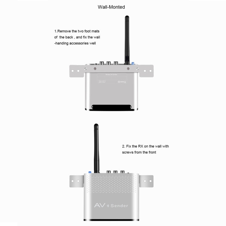 Measy AV530-2 5.8GHz Wireless Audio / Video Transmitter + 2 Receiver, Transmission Distance: 300m, UK Plug - free shipping - PMC Jewellery - Order now!