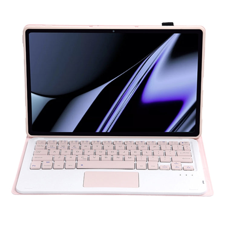 OP11-A Lambskin Texture Ultra-thin Bluetooth Keyboard Leather Case with Touchpad For OPPO Pad 11 inch(Pink) - OPPO Keyboard by PMC TechLife | Online Shopping South Africa | PMC TechLife | Buy Now Pay Later Mobicred